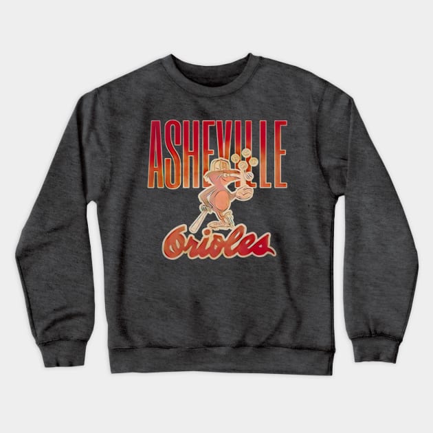 Asheville Orioles Baseball Crewneck Sweatshirt by Kitta’s Shop